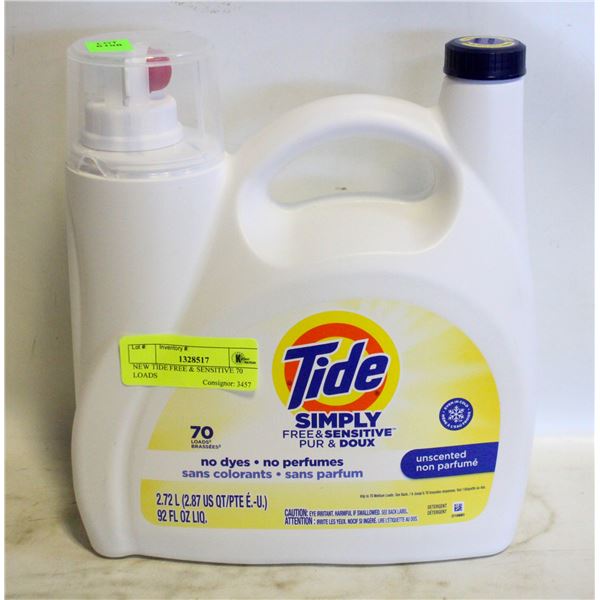 NEW TIDE FREE & SENSITIVE 70 LOADS