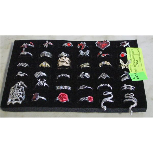 JEWELRY ORGANIZER TRAY W/ 36 HALLOWEEN STYLE