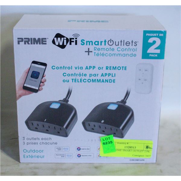 NEW PRIME SMART OUTLET 2 PK