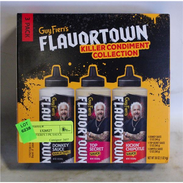 NEW GUY FIERI'S 3 PK SAUCE