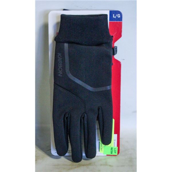 NEW KARBON RUNNING GLOVE SIZE L