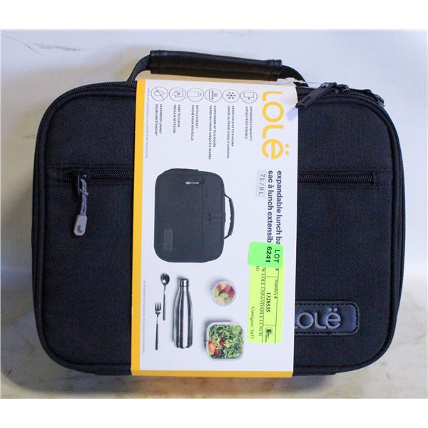 NEW LOLE EXPANDABLE LUNCH BAG