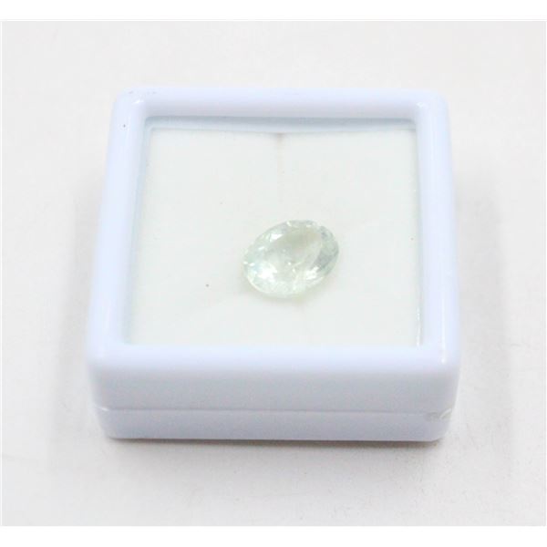 #66-NATURAL GREEN AMETHYST GEMSTONE 4.10CT