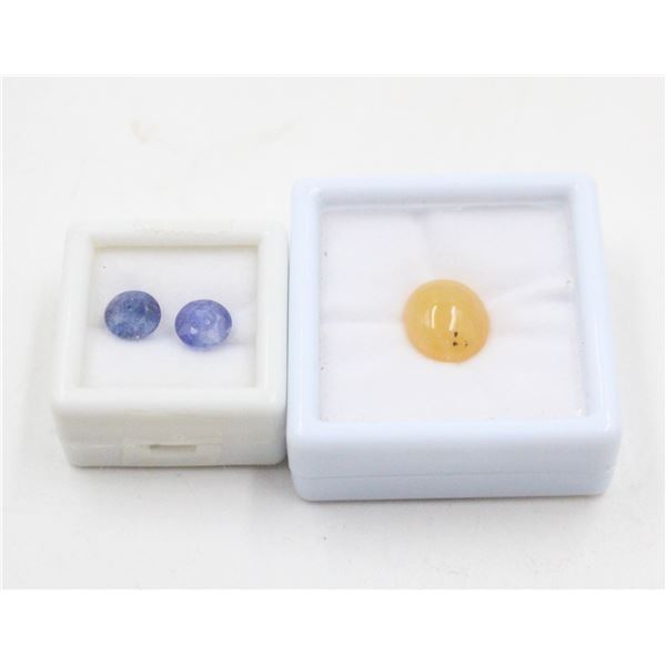 #167-NATURAL BLUE SAPPHIRE 5.25CT & OPAL 5.00CT