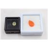 Image 1 : #157-NATURAL CAMELIAN 6.07CT/YELLOW SAPPHIRE 2.05C