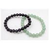 Image 1 : #183-NATURAL LAVA STONE & AVENTURINE BRACELET