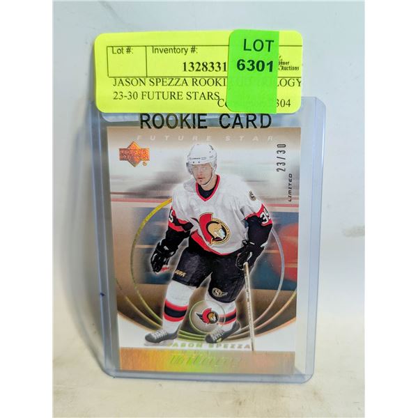 JASON SPEZZA ROOKIE UD TRILOGY 23-30 FUTURE STARS