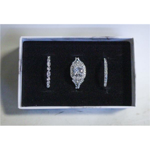 NEW 3PCS/SET RING SET SZ8