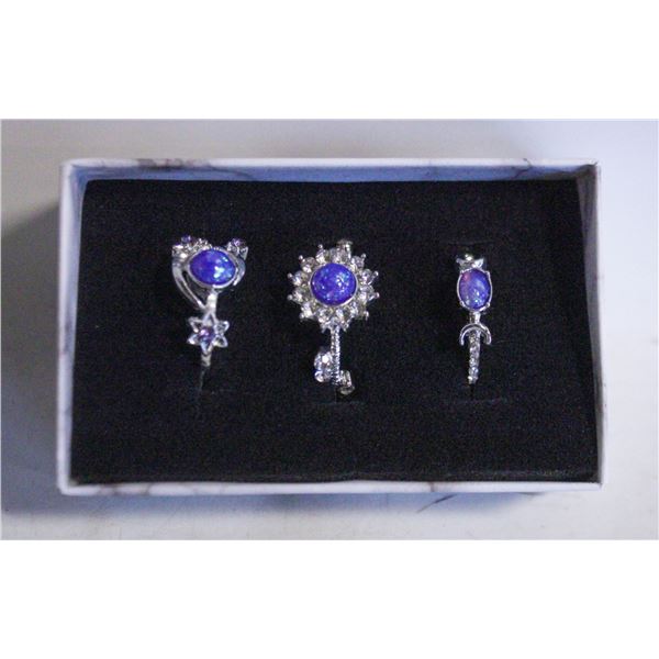 NEW 3PCS/SET RING SET SZ8