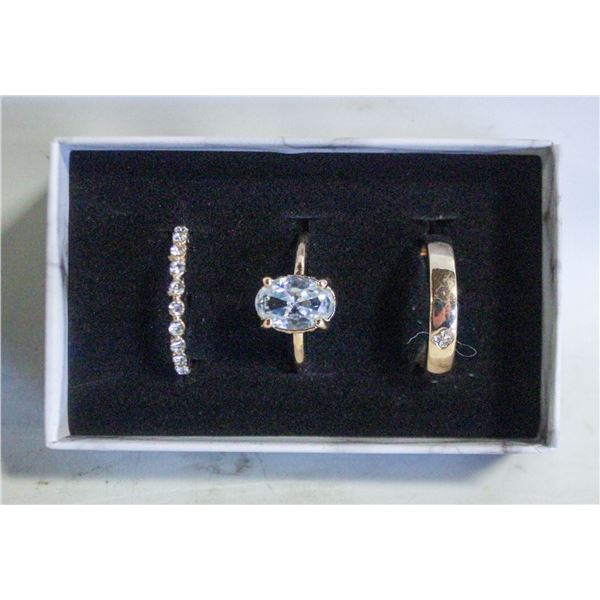 NEW 3PCS/SET RING SET SZ8