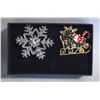 Image 1 : NEW 2PCS CHRISTMAS BROOCH SET