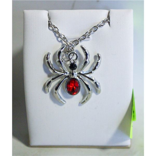 NEW SPIDERMAN LOGO NECKLACE.