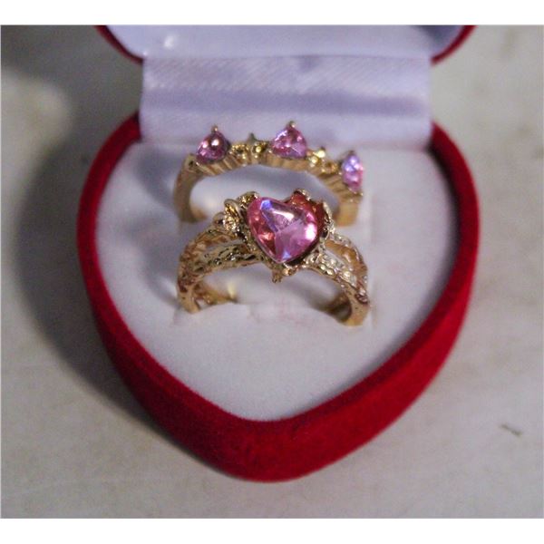 NEW 2PCS/SET RING SET SZ7