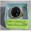 Image 1 : MEN'S BLACK RING - SIZE8