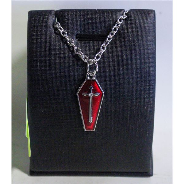 NEW VAMPIRE COFFIN NECKLACE