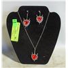 Image 1 : NEW JEWELRY DISPLAY W/ NECKLACE + EARRINGS