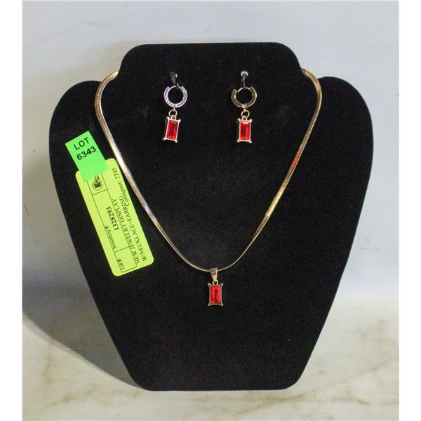 NEW JEWELRY DISPLAY W/NECKLACE+EARRING