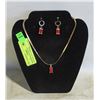 Image 1 : NEW JEWELRY DISPLAY W/NECKLACE+EARRING