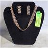 Image 1 : NEW JEWELRY DISPLAY W/ NECKLACE + EARRINGS