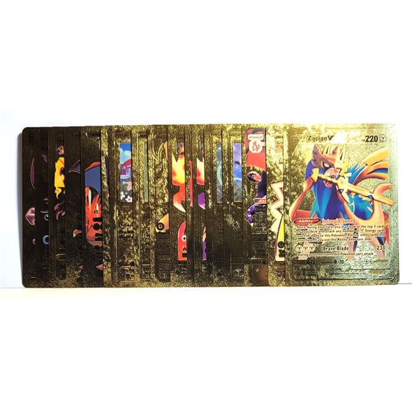 24)  LOT OF 17 FOIL FAN ART CARDS.