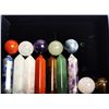 Image 1 : 12)  LOT OF NATURAL STONE SPHERES