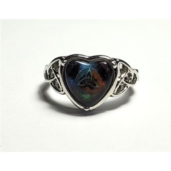 2) SILVER TONE WITH REVERSE GLASS