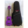 Image 1 : PURPLE UKULELE IN SOFTSHELL CASE