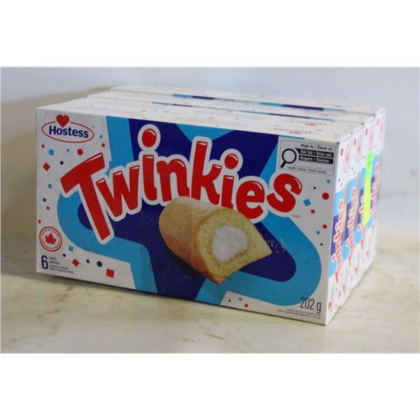 4 BOXES WITH 6 (24 TOTAL) TWINKIES BB JN 14 2026