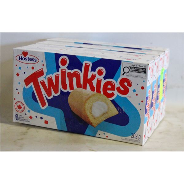 4 BOXES WITH 6 (24 TOTAL) TWINKIES BB JN 14 2026
