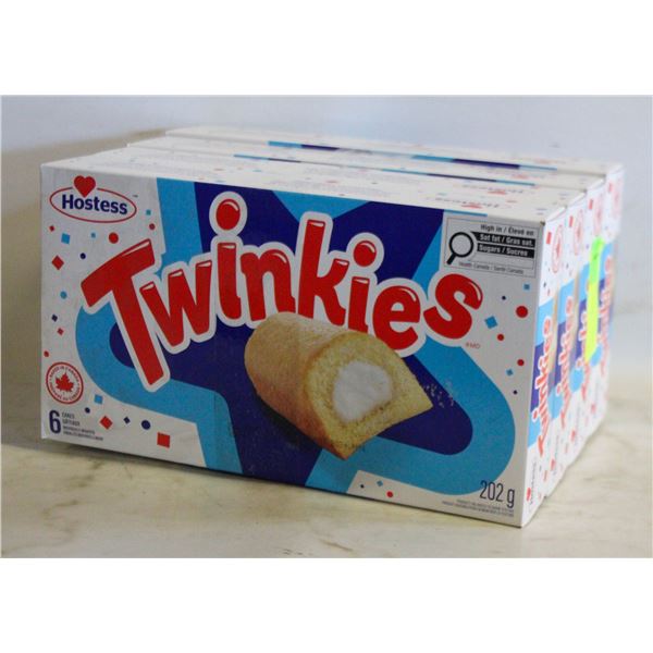 4 BOXES WITH 6 (24 TOTAL) TWINKIES BB JN 14 2026