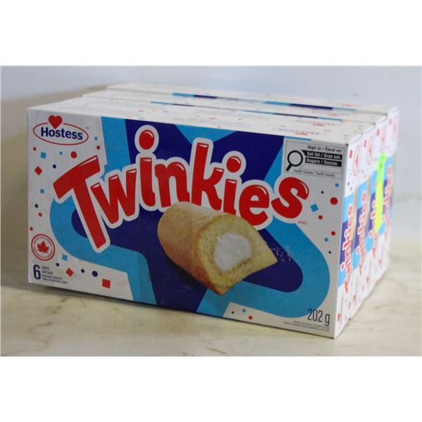 4 BOXES WITH 6 (24 TOTAL) TWINKIES BB JN 14 2026