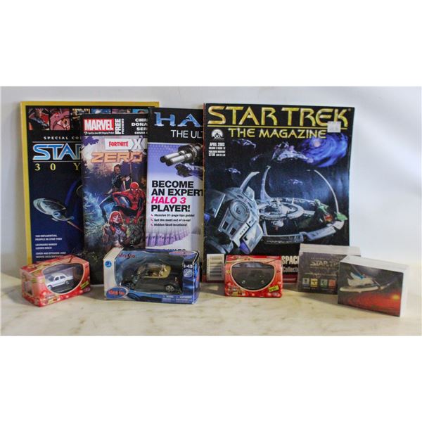 STAR TREK MAGAZINES, COLLECTOR CARDS,