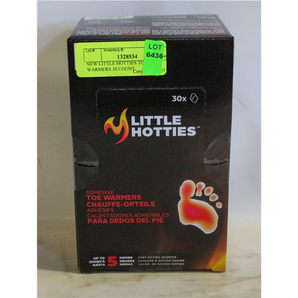 NEW LITTLE HOTTIES TOE WARMERS 30 COUNT