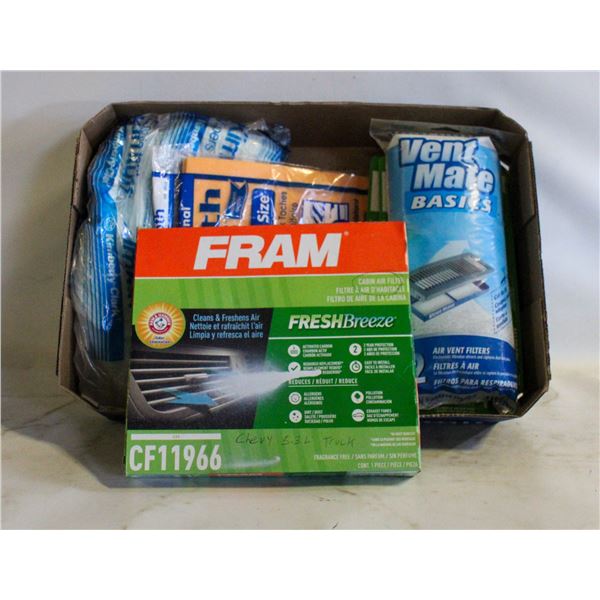 CHEVY TRUCK CABIN FILTER+VARIOUS FILTERS