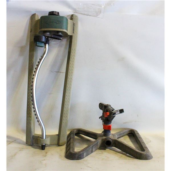 LAWN SPRINKLERS- OSCILLATING & IMPULSE- SET OF 2