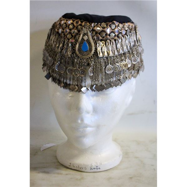 VINTAGE TRIBAL CEREMONIAL HAT