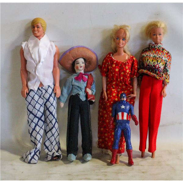 VINTAGE BARBIES AND KEN