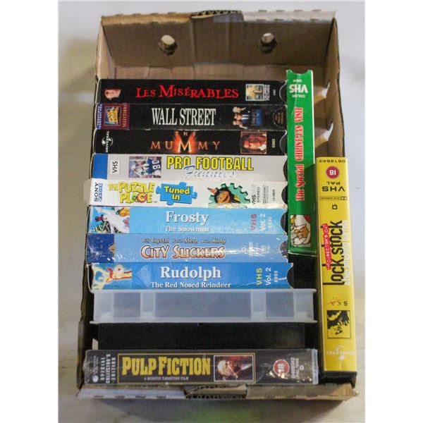 LOT OF VARIOUS VHS INCLUDES PULP FICTION