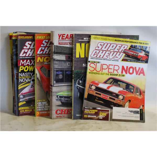 10 NOVA BOOKS, ENGINES, PARTS & MAGAZINES