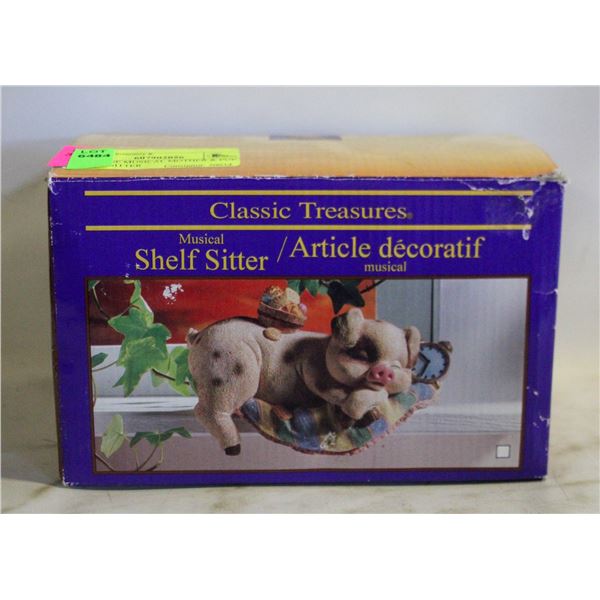 VINTAGE MUSICAL MOTHER & PUP SHELF SITTER