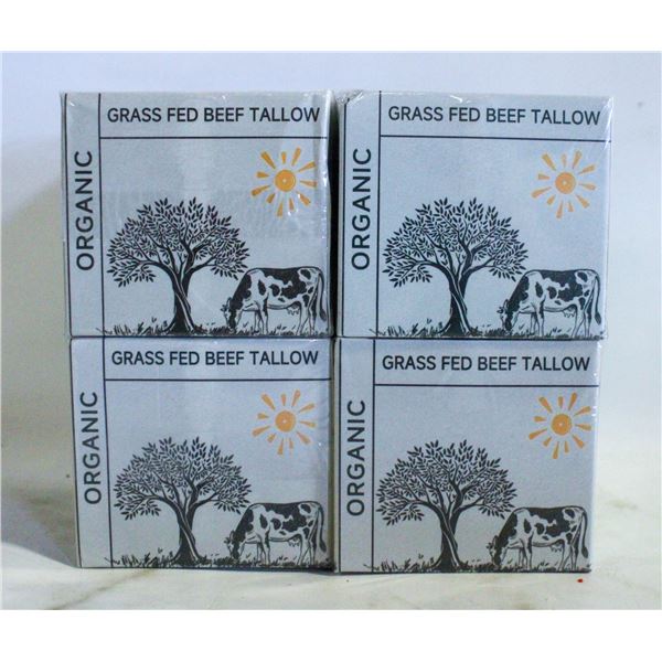 4 ORGANIC GRASS FED BEEF TALLOW