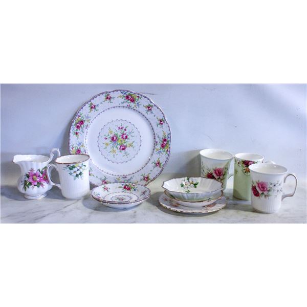 ROYAL ALBERT MUGS, CREAM JUG + MORE