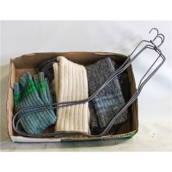 VINTAGE WOOL SOCKS & SOCK STRETCHER