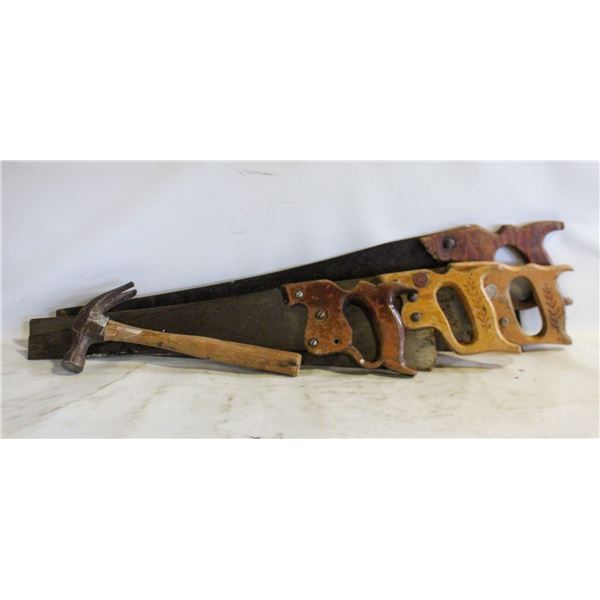 4 VINTAGE SAWS