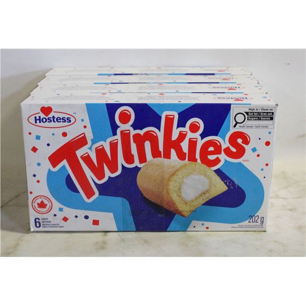 4 BOXES WITH 6 (24 TOTAL) TWINKIES BB JN 14 2026