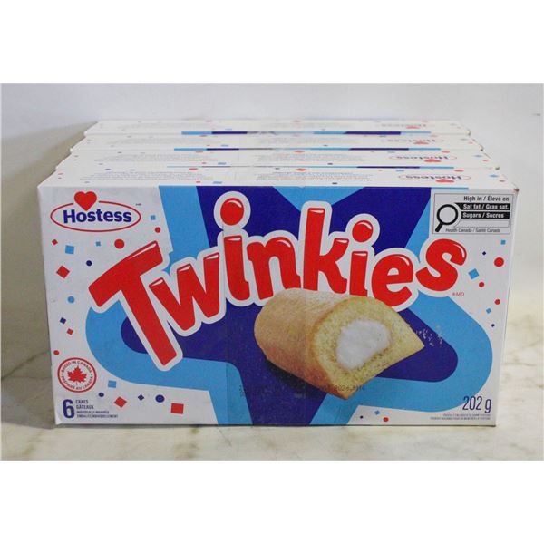 4 BOXES WITH 6 (24 TOTAL) TWINKIES BB JN 14 2026