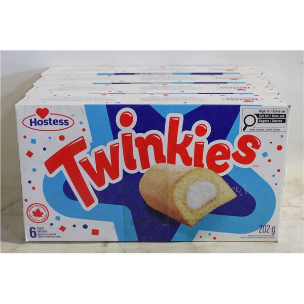 4 BOXES WITH 6 (24 TOTAL) TWINKIES BB JN 14 2026