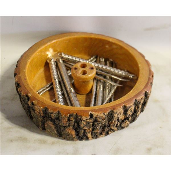 16 PIECES - NUT BOWL / NUT CRACKERS & PICKS