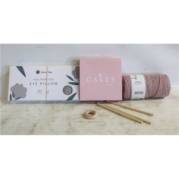 BOBLING MACRAME 3MM 100% PURE SILK EYE PILLOW &