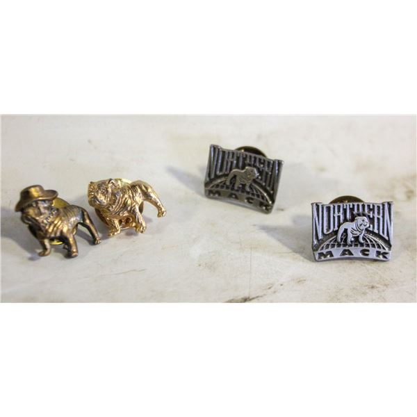 VINTAGE MACK DOG PINS ALL TOGETHER